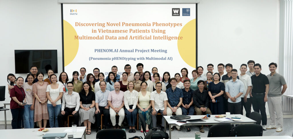 Researchers and partners gather for the PHENOM.AI annual project meeting. Photo: OUCRU (2026)